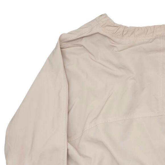 Athleta Jacket Womens Large Beige Full Zip Windbreaker Lightweight Chill Bomber - Picture 10 of 13